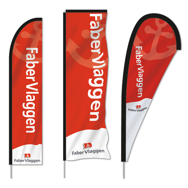 Beachflag Glasfiber