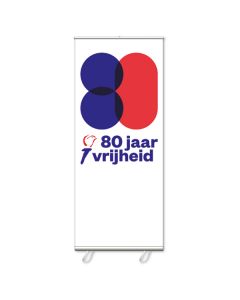 Vrijheid roll-up banner 80 jaar Vrijheid - Faber Vlaggen