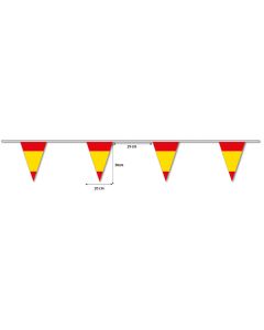 Spanje wimpellijn/wimpels 20x30 / 5M