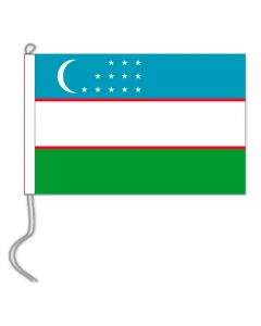 Tafelvlag Oezbekistan 10x15 cm