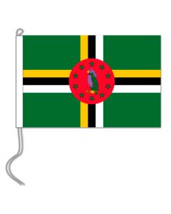 Tafelvlag Dominica 10x15 cm