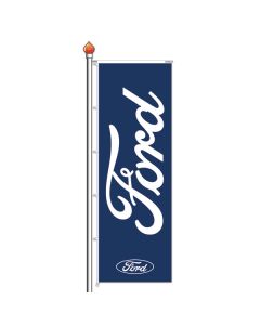 Banier FORD donkerblauw 150x450 cm met tunnel