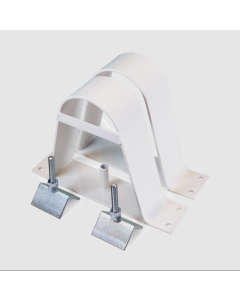 Set muurbeugels wit gecoat 