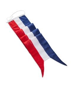 Nederlandse Wimpel van Faber Vlaggen met bovenzijde lusje & koord en onderzijde zwaluwstaart