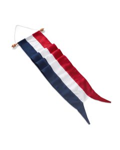 Nederlandse Wimpel van Faber Vlaggen in marine blauw kleur met onderzijde punt