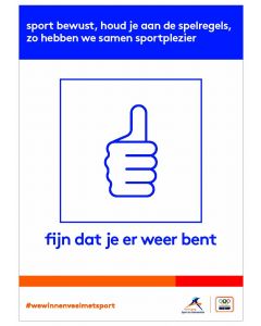 NOC*NSF Sportprotocol 'fijn dat je er weer bent'