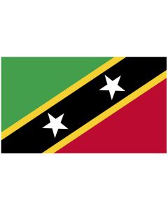Vlag Sint Kitts en Nevis 100x150 cm glans