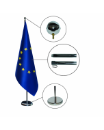 Ceremonie vlag EU met standaard - 100x150cm