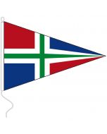 Vlag Groningen Punt 20x30 cm.