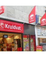 Kioskvlag 75x75x150 cm PVC / Dubbelzijdig