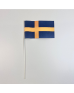Papieren zwaaivlag Zweden 12 x 20 cm bundel 50 stuks