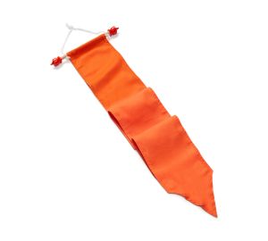 Oranje wimpel van Faber Vlaggen met onderzijde punt