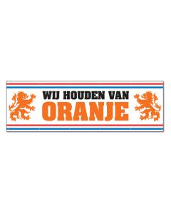 Spandoek Wij Houden Van Oranje - 70x250cm