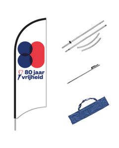 Vrijheidsbeachflag 80 jaar Vrijheid - Faber Vlaggen