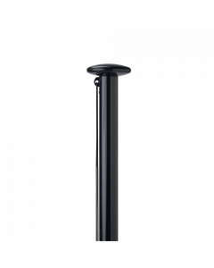 Aluminium vlaggenmast - cilindrisch model - (zwart RAL9005)