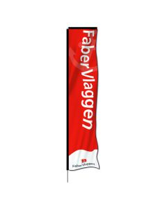 Beachflag rechthoekig large 70x345 cm