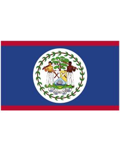 Vlag Belize 100 x 150 glans