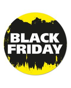 Black Friday raamsticker ⌀ 50 cm