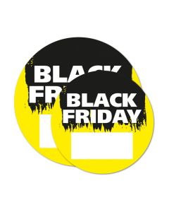 Black Friday sticker ⌀ 50 cm met schrijfvlak 