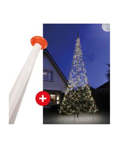 Fairybell 1500 MULTI COLOUR kerstmastverlichting + 8 meter mast