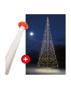 Fairybell 1500 TWINKLE kerstmastverlichting + 8 meter mast