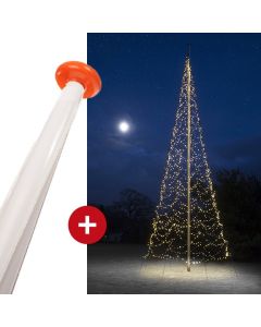 FairyBell 1200 kerstverlichting + vlaggenmast