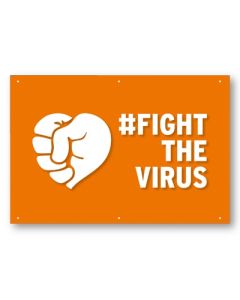 balkonvlag 100x150cm #FightTheVirus 