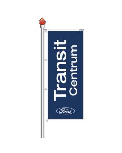 Banier FORD TRANSIT CENTRUM donkerblauw 120x300 cm met tunnel