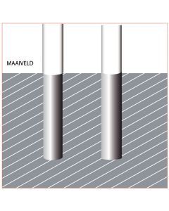 Grondbuis 75mm. tbv houten mast dia 70