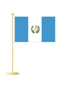 Tafelvlag Guatemala met wapen 10x15 cm