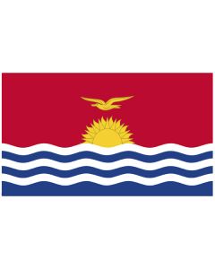 Vlag Kiribati 100 x 150 glans