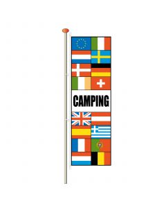 Vlaggen met tekst Camping 290 x 90 cm