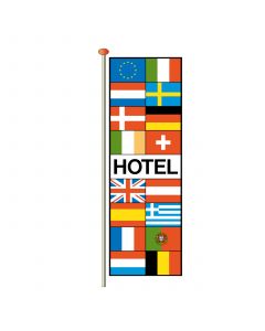 Vlaggen met tekst Hotel 290 x 100 cm