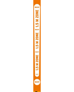 Plafondlamel 1,5 m zone oranje
