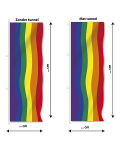 Regenboogbanier op maat 