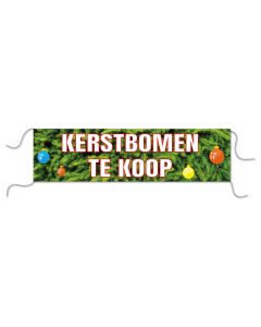 Spandoek Kerstbomen te koop 80x300cm