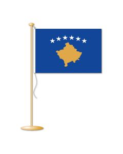 Tafelvlag Kosovo 10x15 cm.