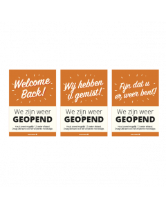 Poster A1 Welkom Terug assortiment