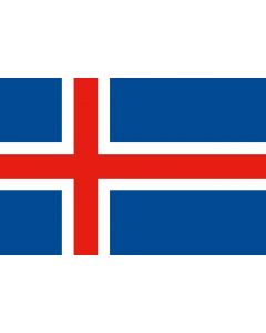 Vlag IJsland - Glans
