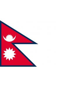 Vlag Nepal - Glans