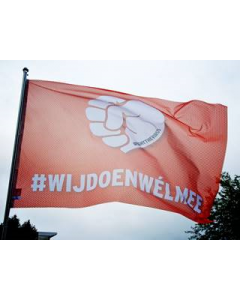 FightTheVirus - vlag 100x150cm #wijdoenwélmee