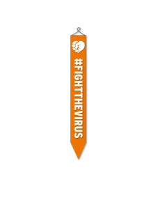 De Nationale #FightTheVirus! - wimpel 25x175cm