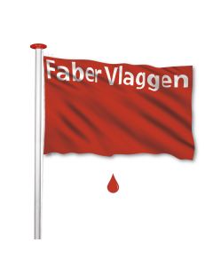 Vlag 70x100 1 kleur zeefdruk