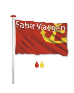 Vlag 70x100 2 kleuren zeefdruk