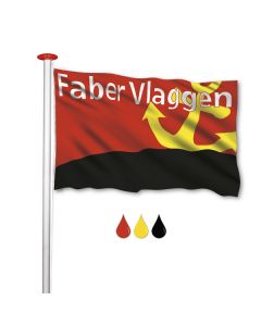 Vlag 70x100 3 PMS kleuren zeefdruk