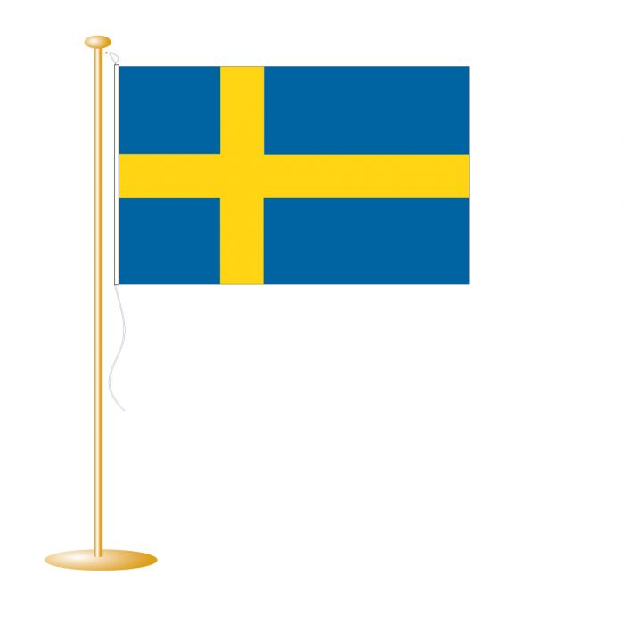 Tafelvlag Zweden 10x15 cm