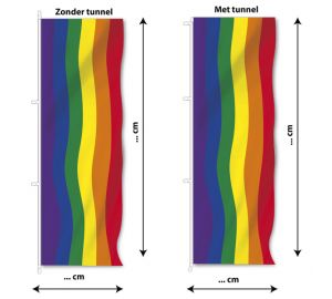 Regenboogbanier op maat 