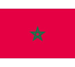 Vlag Marokko - Glans