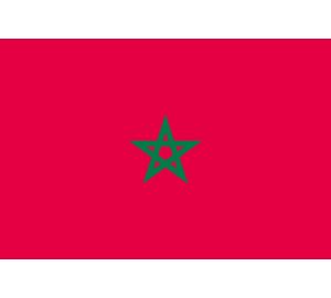 Vlag Marokko - Glans