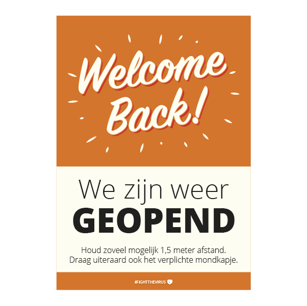 Welkom terug!